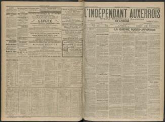 3 vues - L\'Indépendant auxerrois : organe républicain quotidien de l\'Yonne, n° 35, jeudi 11 février 1904 (ouvre la visionneuse)
