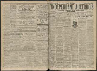 3 vues - L\'Indépendant auxerrois : organe républicain quotidien de l\'Yonne, n° 42, vendredi 19 février 1904 (ouvre la visionneuse)