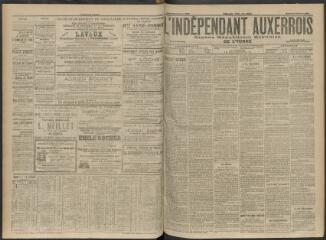 3 vues - L\'Indépendant auxerrois : organe républicain quotidien de l\'Yonne, n° 52, mercredi 2 mars 1904 (ouvre la visionneuse)
