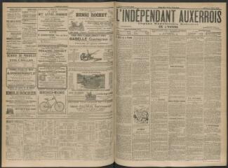 3 vues - L\'Indépendant auxerrois : organe républicain quotidien de l\'Yonne, n° 162, mardi 12 juillet 1904 (ouvre la visionneuse)