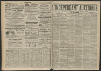 3 vues - L\'Indépendant auxerrois : organe républicain quotidien de l\'Yonne, n° 23, samedi 28 janvier 1905 (ouvre la visionneuse)