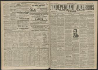 3 vues - L\'Indépendant auxerrois : organe républicain quotidien de l\'Yonne, n° 25, mardi 31 janvier 1905 (ouvre la visionneuse)
