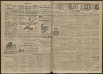 3 vues - L\'Indépendant auxerrois : organe républicain quotidien de l\'Yonne, n° 210, mercredi 13 septembre 1905 (ouvre la visionneuse)