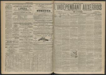 3 vues - L\'Indépendant auxerrois : organe républicain quotidien de l\'Yonne, n° 225, samedi 30 septembre 1905 (ouvre la visionneuse)