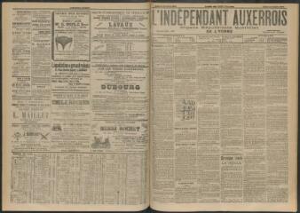3 vues - L\'Indépendant auxerrois : organe républicain quotidien de l\'Yonne, n° 235, jeudi 12 octobre 1905 (ouvre la visionneuse)