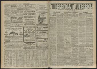3 vues - L\'Indépendant auxerrois : organe républicain quotidien de l\'Yonne, n° 221, jeudi 27 septembre 1906 (ouvre la visionneuse)