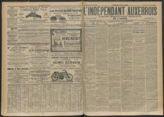 3 vues - L\'Indépendant auxerrois : organe républicain quotidien de l\'Yonne, n° 229, samedi 6 octobre 1906 (ouvre la visionneuse)