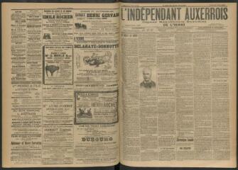3 vues - L\'Indépendant auxerrois : organe républicain quotidien de l\'Yonne, n° 103, vendredi 3 mai 1907 (ouvre la visionneuse)