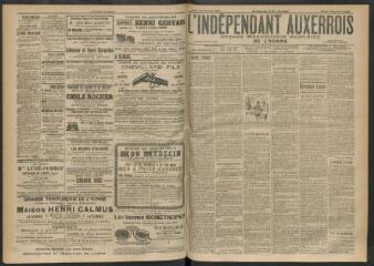 3 vues - L\'Indépendant auxerrois : organe républicain quotidien de l\'Yonne, n° 203, mardi 3 septembre 1907 (ouvre la visionneuse)