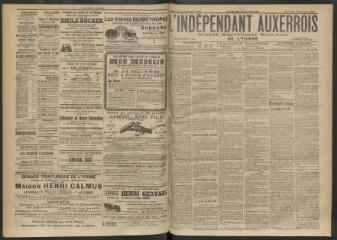 3 vues - L\'Indépendant auxerrois : organe républicain quotidien de l\'Yonne, n° 204, mercredi 4 septembre 1907 (ouvre la visionneuse)
