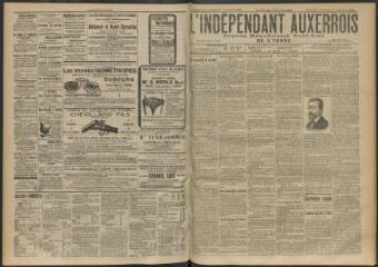 3 vues - L\'Indépendant auxerrois : organe républicain quotidien de l\'Yonne, n° 254, vendredi 1 novembre et samedi 2 novembre 1907 (ouvre la visionneuse)
