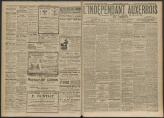 3 vues - L\'Indépendant auxerrois : organe républicain quotidien de l\'Yonne, n° 297, dimanche 20 décembre et lundi 21 décembre 1908 (ouvre la visionneuse)