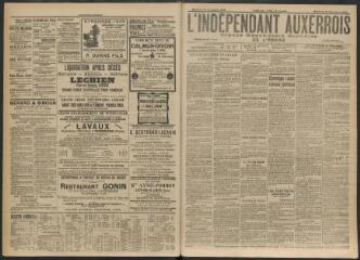 3 vues - L\'Indépendant auxerrois : organe républicain quotidien de l\'Yonne, n° 304, mercredi 30 décembre 1908 (ouvre la visionneuse)
