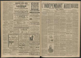 3 vues - L\'Indépendant auxerrois : organe républicain quotidien de l\'Yonne, n° 5, jeudi 7 janvier 1909 (ouvre la visionneuse)