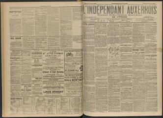 3 vues - L\'Indépendant auxerrois : organe républicain quotidien de l\'Yonne, n° 39, mardi 16 février 1909 (ouvre la visionneuse)