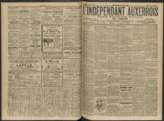 3 vues - L\'Indépendant auxerrois : organe républicain quotidien de l\'Yonne, n° 88, jeudi 15 avril 1909 (ouvre la visionneuse)