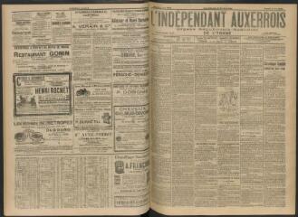 3 vues - L\'Indépendant auxerrois : organe républicain quotidien de l\'Yonne, n° 102, samedi 1 mai 1909 (ouvre la visionneuse)