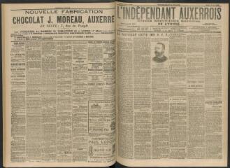 3 vues - L\'Indépendant auxerrois : organe républicain quotidien de l\'Yonne, n° 112, jeudi 13 mai 1909 (ouvre la visionneuse)