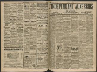 3 vues - L\'Indépendant auxerrois : organe républicain quotidien de l\'Yonne, n° 118, jeudi 20 mai et vendredi 21 mai 1909 (ouvre la visionneuse)
