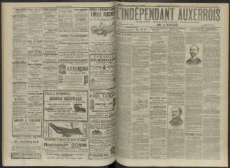 3 vues - L\'Indépendant auxerrois : organe républicain quotidien de l\'Yonne, n° 163, mercredi 14 juillet et jeudi 15 juillet 1909 (ouvre la visionneuse)