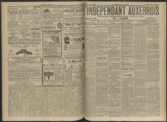 3 vues - L\'Indépendant auxerrois : organe républicain quotidien de l\'Yonne, n° 234, jeudi 7 octobre 1909 (ouvre la visionneuse)