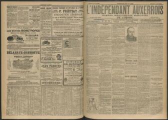 3 vues - L\'Indépendant auxerrois : organe républicain quotidien de l\'Yonne, n° 83, samedi 9 avril 1910 (ouvre la visionneuse)