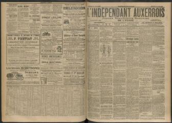 3 vues - L\'Indépendant auxerrois : organe républicain quotidien de l\'Yonne, n° 101, samedi 30 avril 1910 (ouvre la visionneuse)