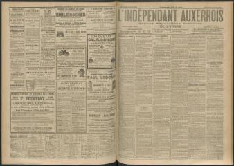 3 vues - L\'Indépendant auxerrois : organe républicain quotidien de l\'Yonne, n° 150, mercredi 29 juin 1910 (ouvre la visionneuse)