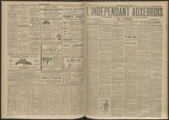 3 vues - L\'Indépendant auxerrois : organe républicain quotidien de l\'Yonne, n° 180, jeudi 4 août 1910 (ouvre la visionneuse)