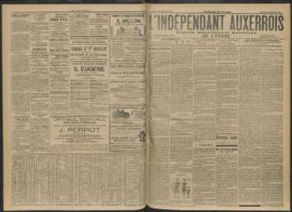 3 vues - L\'Indépendant auxerrois : organe républicain quotidien de l’Yonne, n° 40, jeudi 16 février 1911 (ouvre la visionneuse)