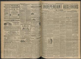 3 vues - L\'Indépendant auxerrois : organe républicain quotidien de l’Yonne, n° 176, samedi 29 juillet 1911 (ouvre la visionneuse)