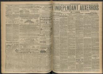 3 vues - L\'Indépendant auxerrois : organe républicain quotidien de l’Yonne, n° 182, samedi 5 août 1911 (ouvre la visionneuse)