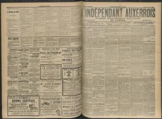 3 vues - L\'Indépendant auxerrois : organe républicain quotidien de l’Yonne, n° 194, mardi 22 août 1911 (ouvre la visionneuse)