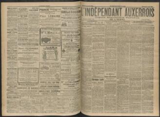 3 vues - L\'Indépendant auxerrois : organe républicain quotidien de l’Yonne, n° 197, samedi 26 août 1911 (ouvre la visionneuse)