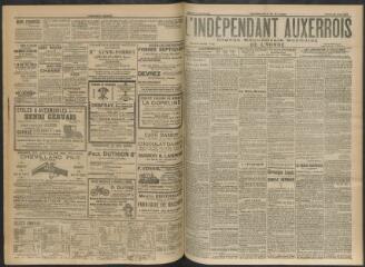 3 vues - L\'Indépendant auxerrois : organe républicain quotidien de l’Yonne, n° 199, mardi 29 août 1911 (ouvre la visionneuse)