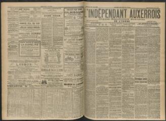 3 vues - L\'Indépendant auxerrois : organe républicain quotidien de l’Yonne, n° 200, mercredi 30 août 1911 (ouvre la visionneuse)