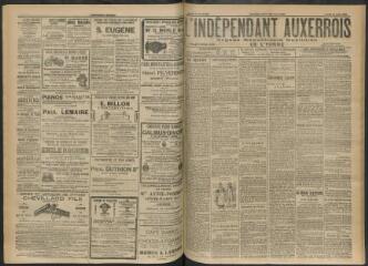 3 vues - L\'Indépendant auxerrois : organe républicain quotidien de l’Yonne, n° 201, jeudi 31 août 1911 (ouvre la visionneuse)