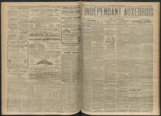 3 vues - L\'Indépendant auxerrois : organe républicain quotidien de l’Yonne, n° 204, samedi 2 septembre 1911 (ouvre la visionneuse)