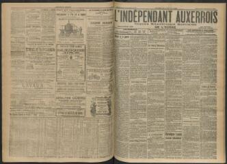 3 vues - L\'Indépendant auxerrois : organe républicain quotidien de l’Yonne, n° 207, mercredi 6 septembre 1911 (ouvre la visionneuse)