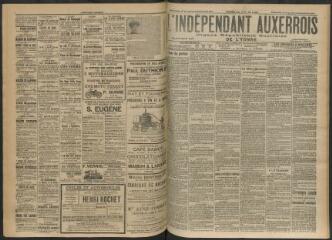 3 vues - L\'Indépendant auxerrois : organe républicain quotidien de l’Yonne, n° 211, dimanche 10 septembre et lundi 11 septembre 1911 (ouvre la visionneuse)