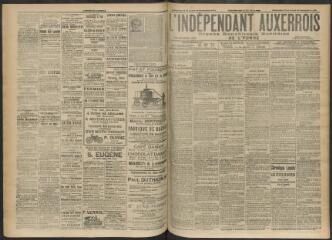 3 vues - L\'Indépendant auxerrois : organe républicain quotidien de l’Yonne, n° 217, dimanche 17 septembre et lundi 18 septembre 1911 (ouvre la visionneuse)