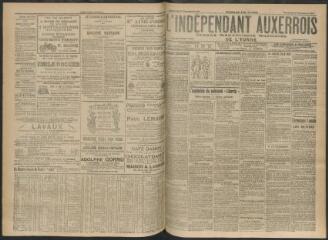 3 vues - L\'Indépendant auxerrois : organe républicain quotidien de l’Yonne, n° 225, mercredi 27 septembre 1911 (ouvre la visionneuse)