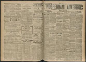3 vues - L\'Indépendant auxerrois : organe républicain quotidien de l’Yonne, n° 228, samedi 30 septembre 1911 (ouvre la visionneuse)