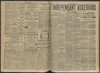 3 vues - L\'Indépendant auxerrois : organe républicain quotidien de l’Yonne, n° 231, mercredi 4 octobre 1911 (ouvre la visionneuse)