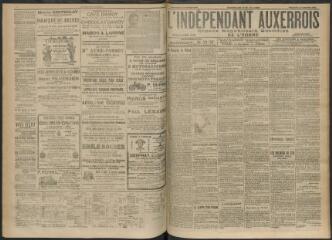 3 vues - L\'Indépendant auxerrois : organe républicain quotidien de l’Yonne, n° 239, vendredi 13 octobre 1911 (ouvre la visionneuse)