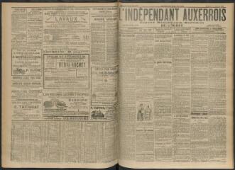 3 vues - L\'Indépendant auxerrois : organe républicain quotidien de l’Yonne, n° 240, samedi 14 octobre 1911 (ouvre la visionneuse)