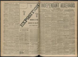 3 vues - L\'Indépendant auxerrois : organe républicain quotidien de l’Yonne, n° 241, dimanche 15 octobre et lundi 16 octobre 1911 (ouvre la visionneuse)
