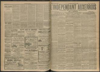 3 vues - L\'Indépendant auxerrois : organe républicain quotidien de l’Yonne, n° 242, mardi 17 octobre 1911 (ouvre la visionneuse)