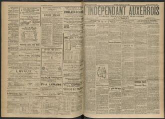3 vues - L\'Indépendant auxerrois : organe républicain quotidien de l’Yonne, n° 244, jeudi 19 octobre 1911 (ouvre la visionneuse)