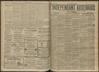 3 vues - L\'Indépendant auxerrois : organe républicain quotidien de l’Yonne, n° 248, mardi 24 octobre 1911 (ouvre la visionneuse)